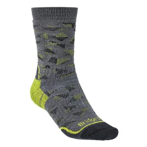 Skarpety trekkingowe męskie Bridgedale Hike Mid Weight Merino Performance Boot grey/lime
