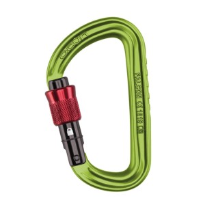 Karabinek wspinaczkowy Ocun Falcon Screw green/red