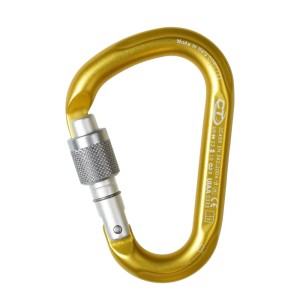 Karabinek wspinaczkowy Climbing Technology Snappy HMS SG ocher