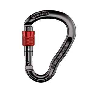 Karabinek wspinaczkowy Ocun Eagle HMS Screw antracyt/red