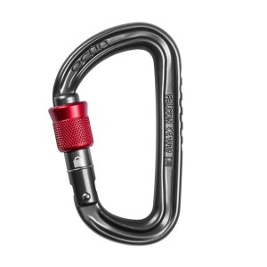 Karabinek wspinaczkowy Ocun Falcon Screw anthracite/red