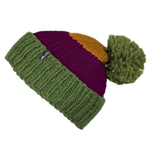 CZAPKA MILO TAPI dark green/burgundy/brown