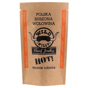 Suszona wołowina Wild Willy Beef Jerky papryka Hot 30 g