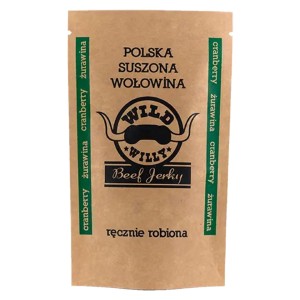 Suszona wołowina Wild Willy Beef Jerky żurawina 30 g