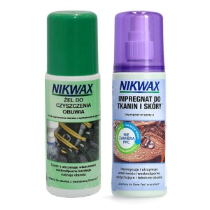 Impregnat do butów Nikwax Tkanin i Skóry™ atomizer + żel czyszczący