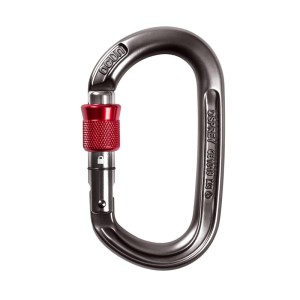 Karabinek wspinaczkowy Ocun Osprey Screw antracyt/red
