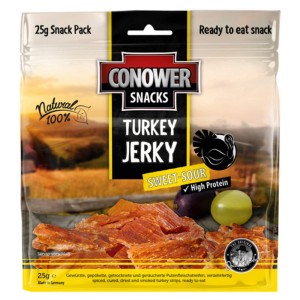 SUSZONE MIĘSO TURKEY JERKY 25 g sweet-sour