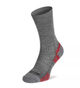 Skarpety trekkingowe męskie Bridgedale Hike Light Weight Merino Performance Boot grey heather